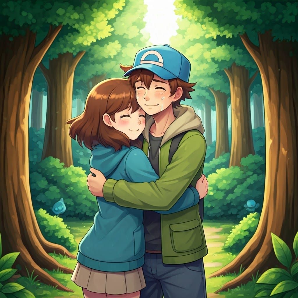 Emotional Reunion of Pokémon Trainer and Sister