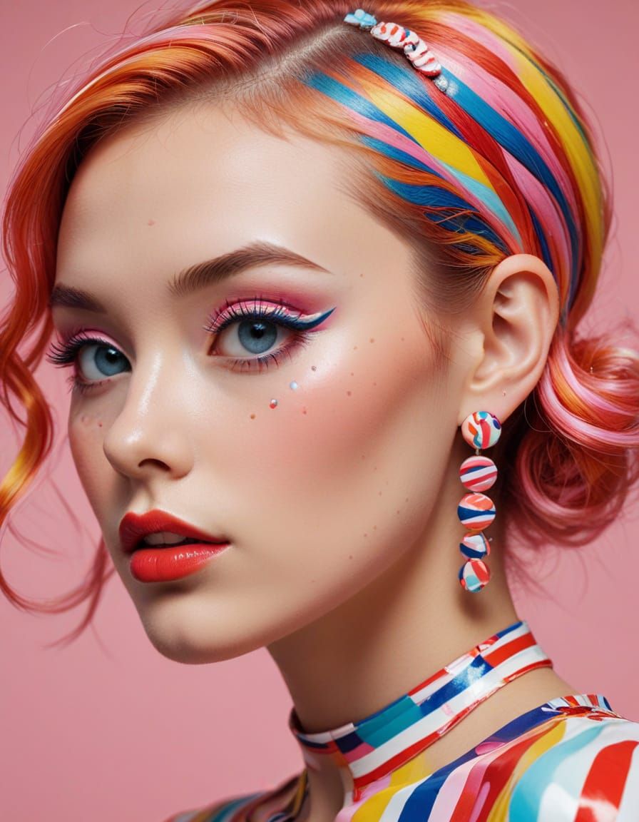 Candy woman:
Outfit: Bright, candy-colored dresses and suits, often in patterns like candy cane stripes or sprinkles.
Ac...