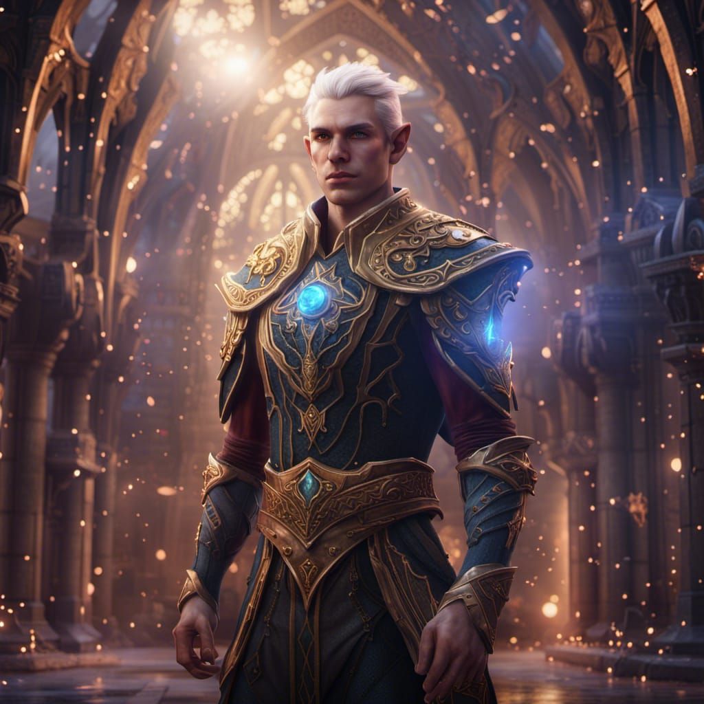 Handsome Astral Elf Fantasy Concept Art