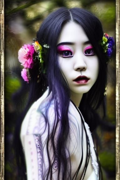 Ethereal Mythical Goddess in Studio Ghibli Style