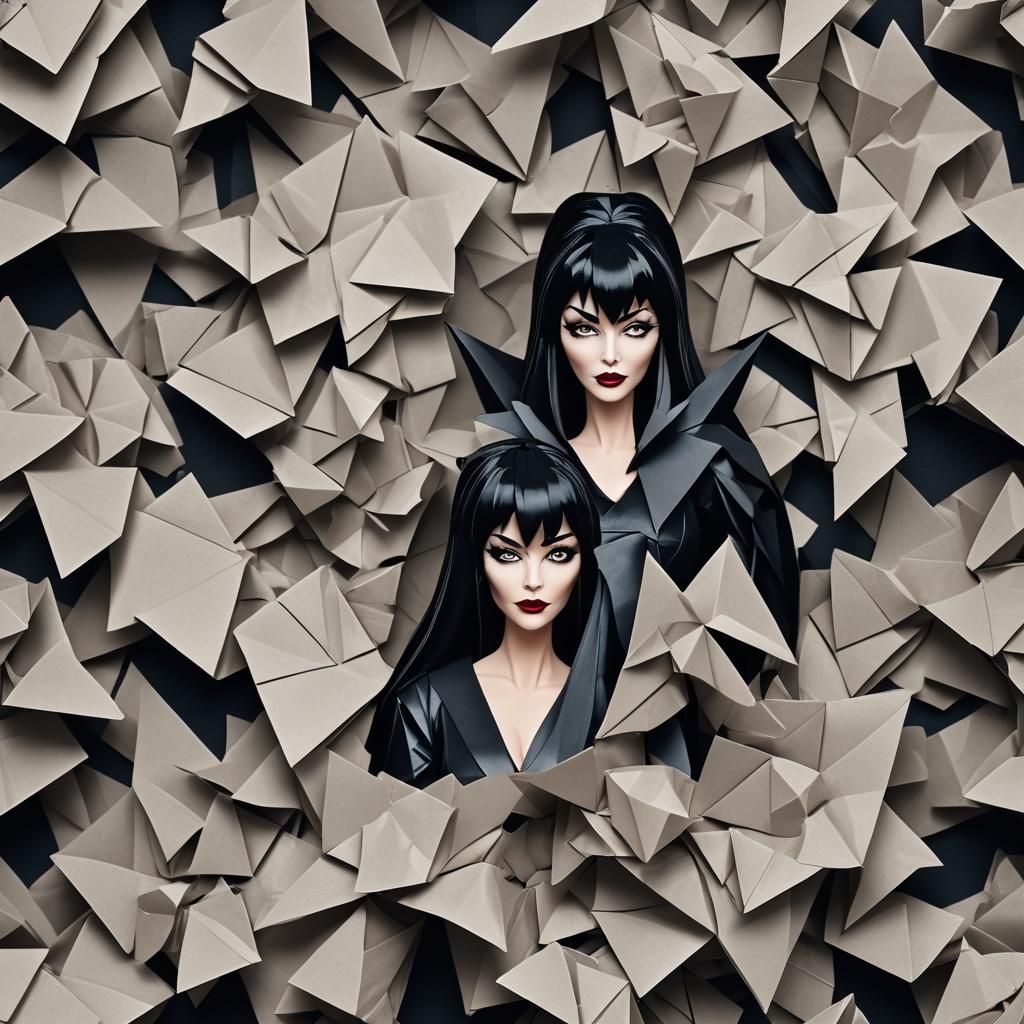 Gothic Origami Elvira: Mistress of Papercraft