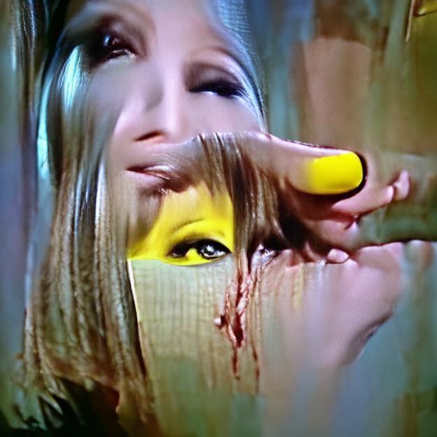 Giallo Film Poster Style Portrait
