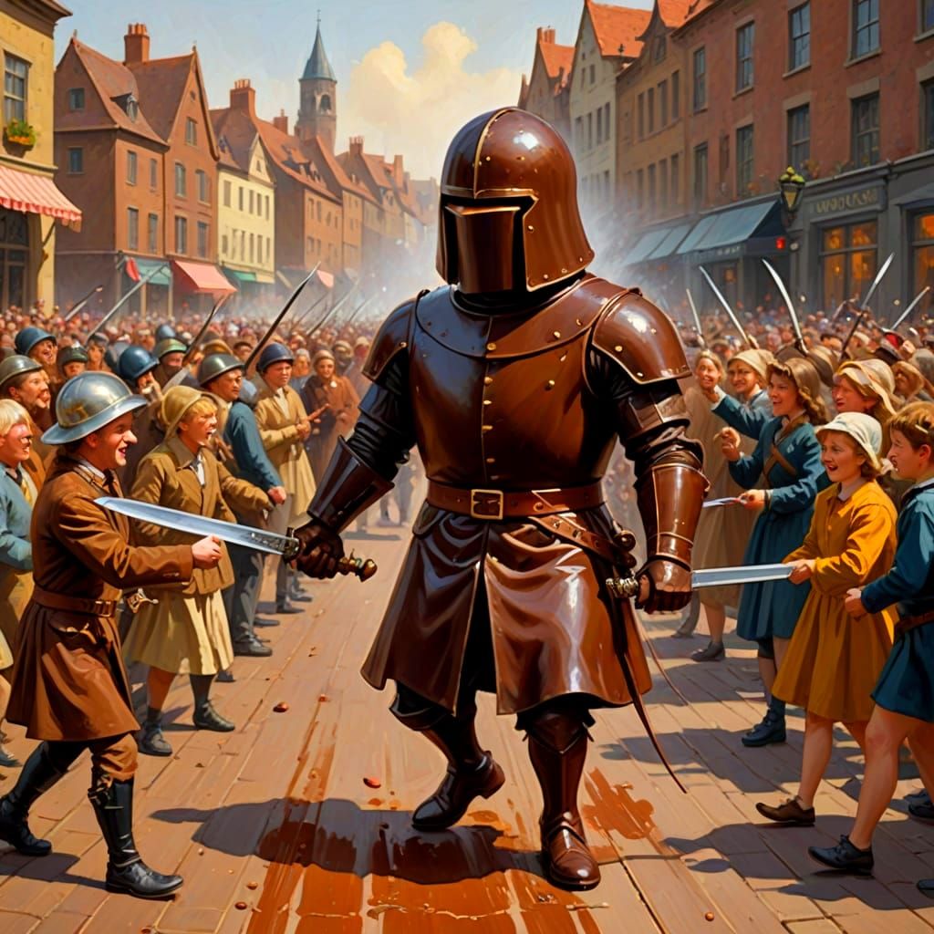 Chocolate Bar Defends Itself with Rapier