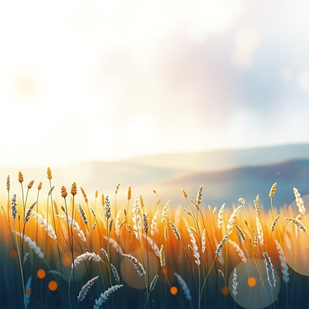 Gothic Winter Meadow in Dreamlike Watercolor Hues