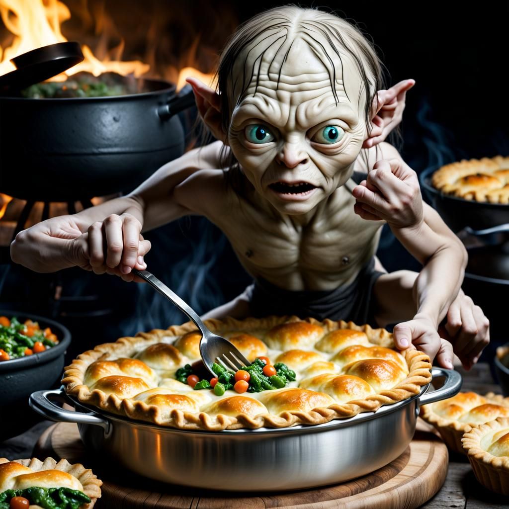 Gollum raid a Hobbit's kitchen: Muchen Delicious Rabbit Pie ...