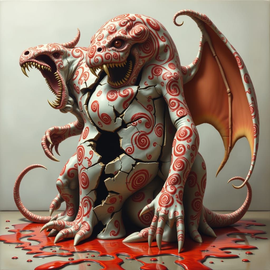 Armoured Dragon in Delicate Monsters Style