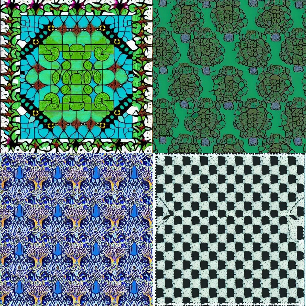 Abstract Random Pond Pattern