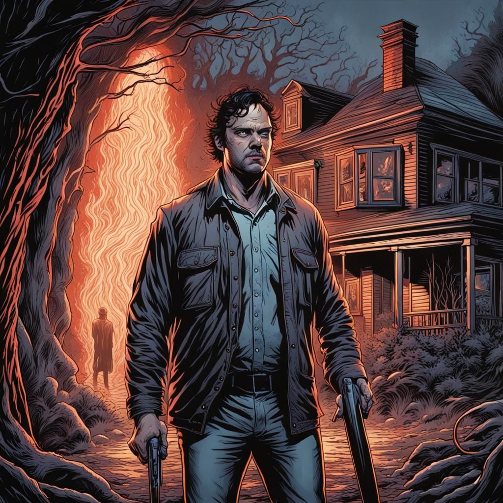 Horror Movie Shoot in Comic Book Style