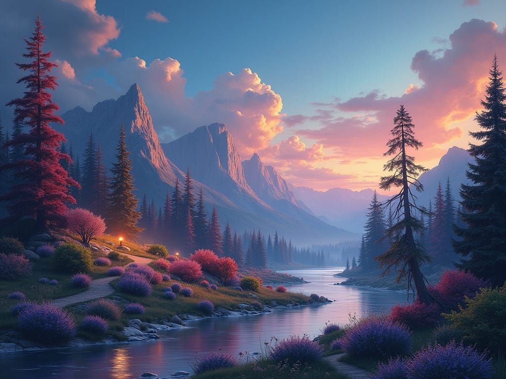 Vibrant Landscape Photography in Golden Hour