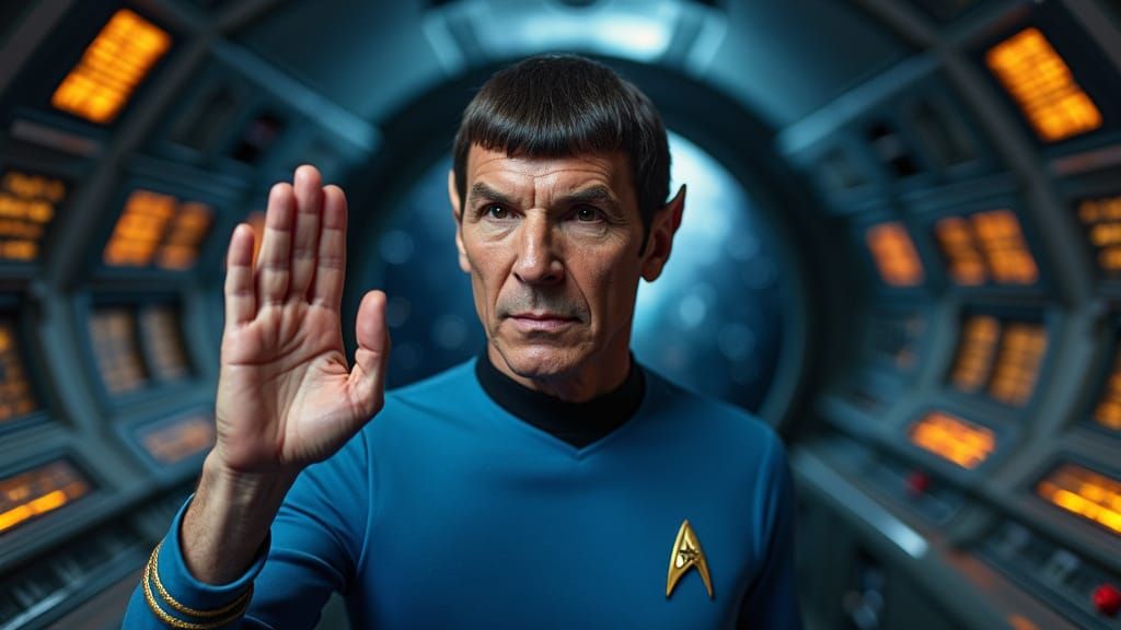 Mr. Spock's Hyperrealistic Starship Portrait