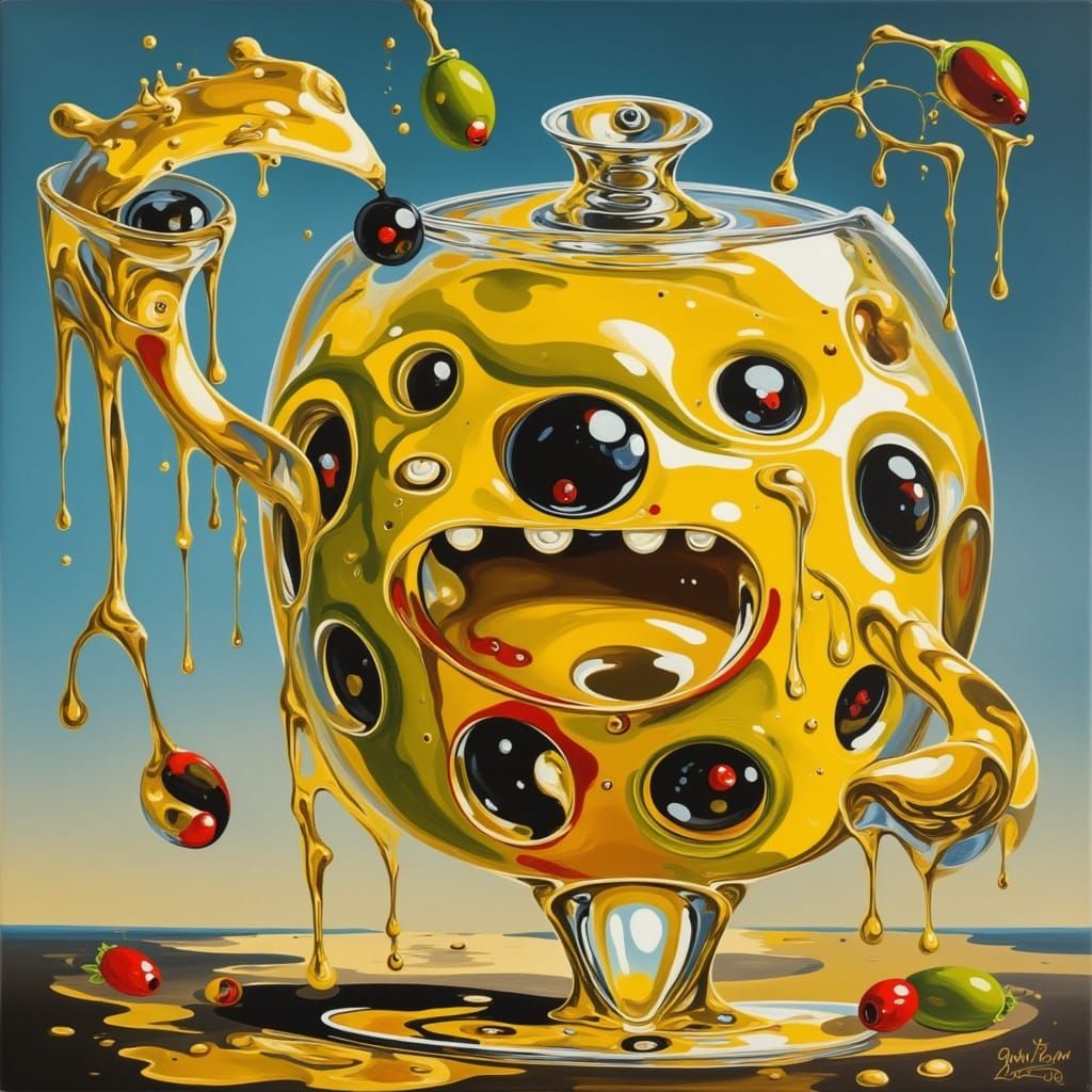 Cute Pizza Monster Character