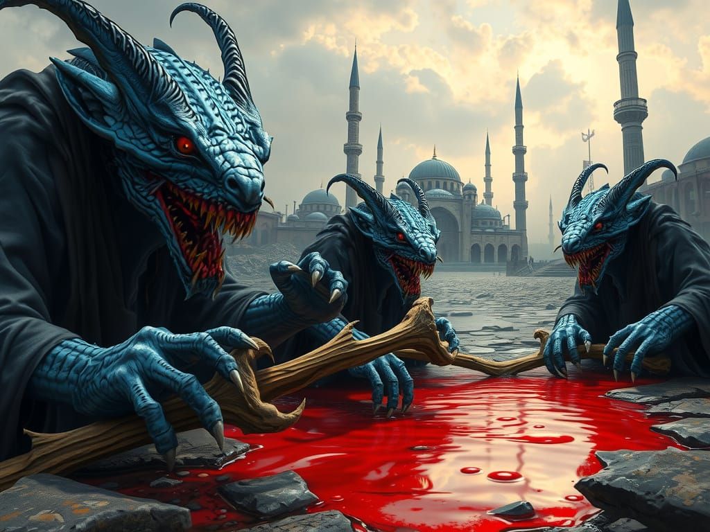 Zevils celebrate their conquests