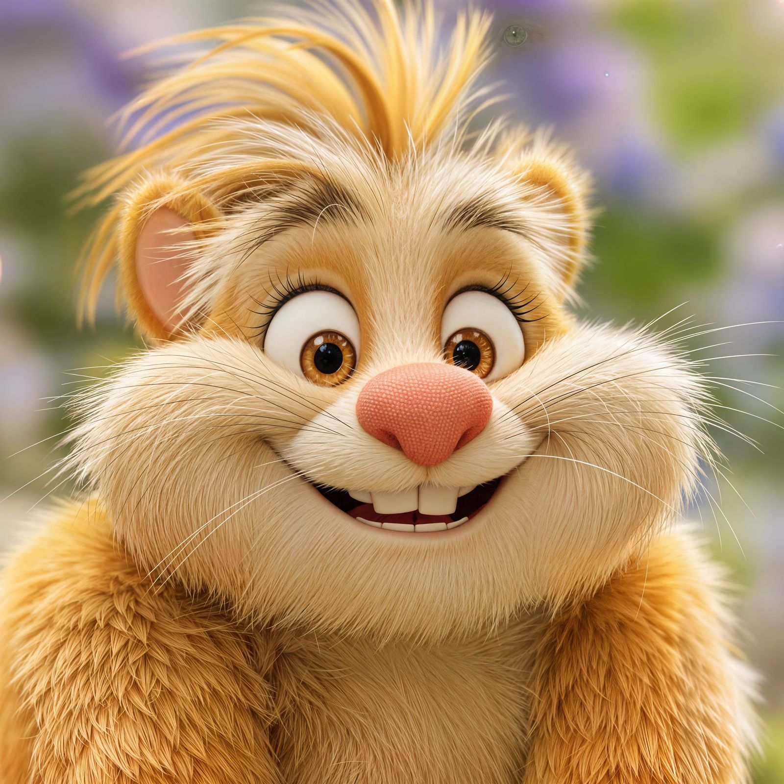 CGI Portrait of a Happy Critter in a Sunny Day