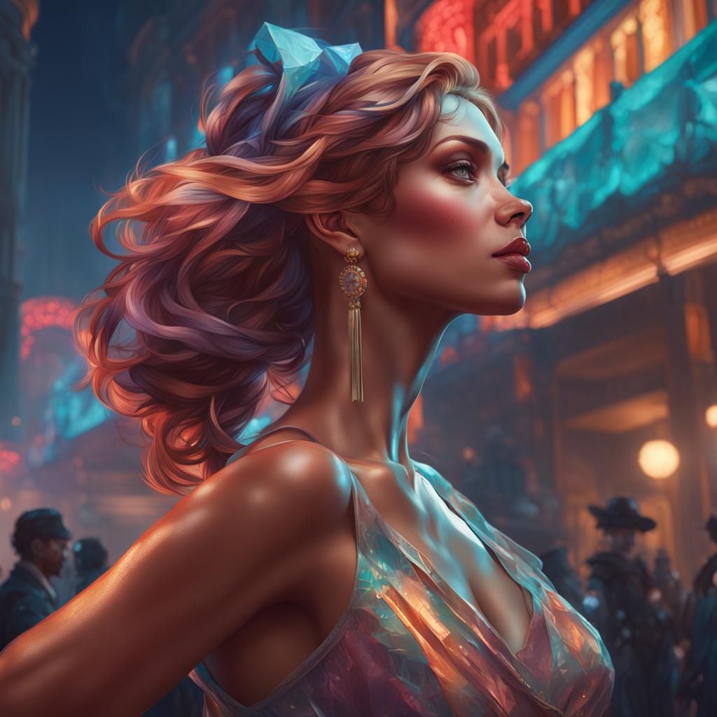 Detailed Portrait with Dynamic Lighting