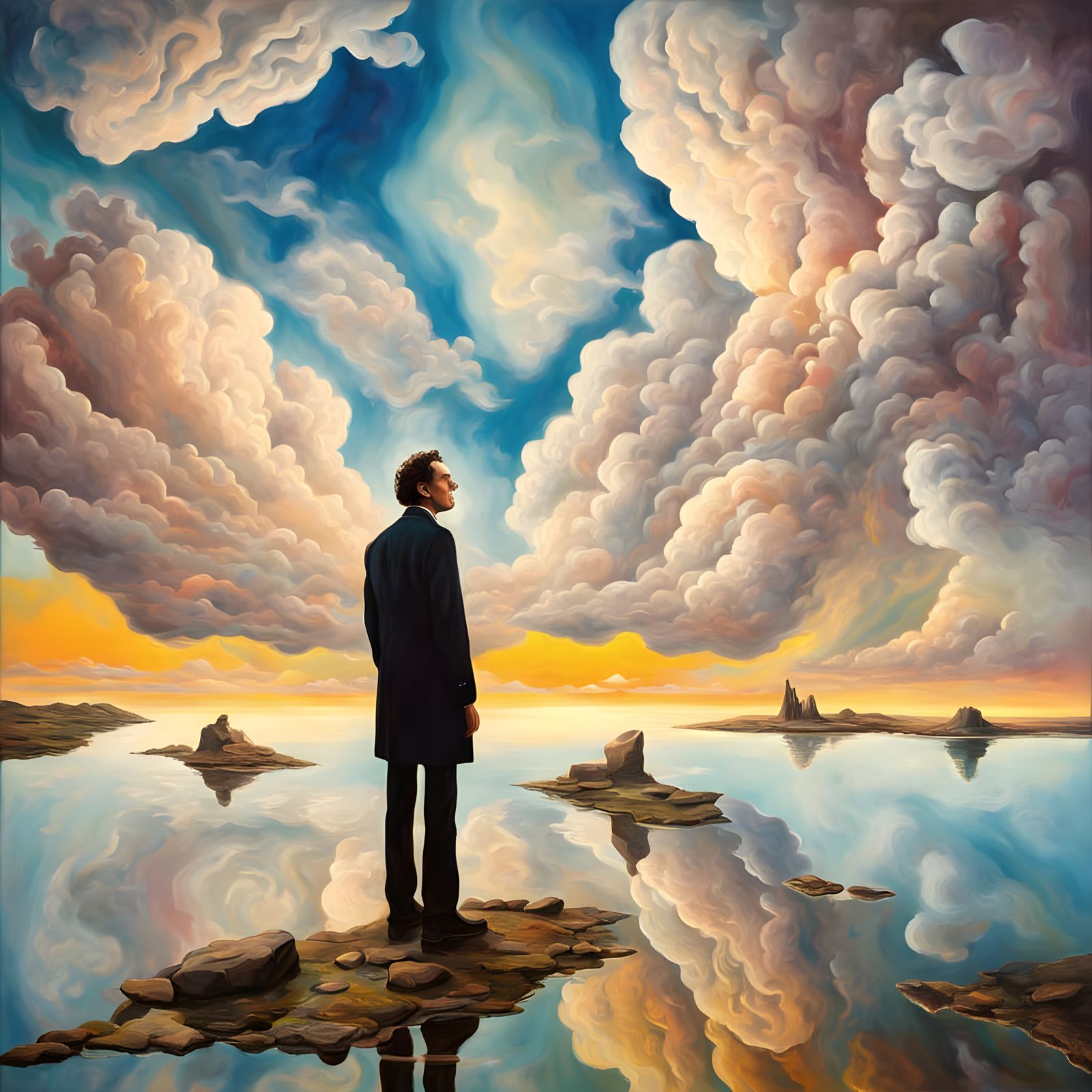 Abstract AI Interpretation of a Text Prompt