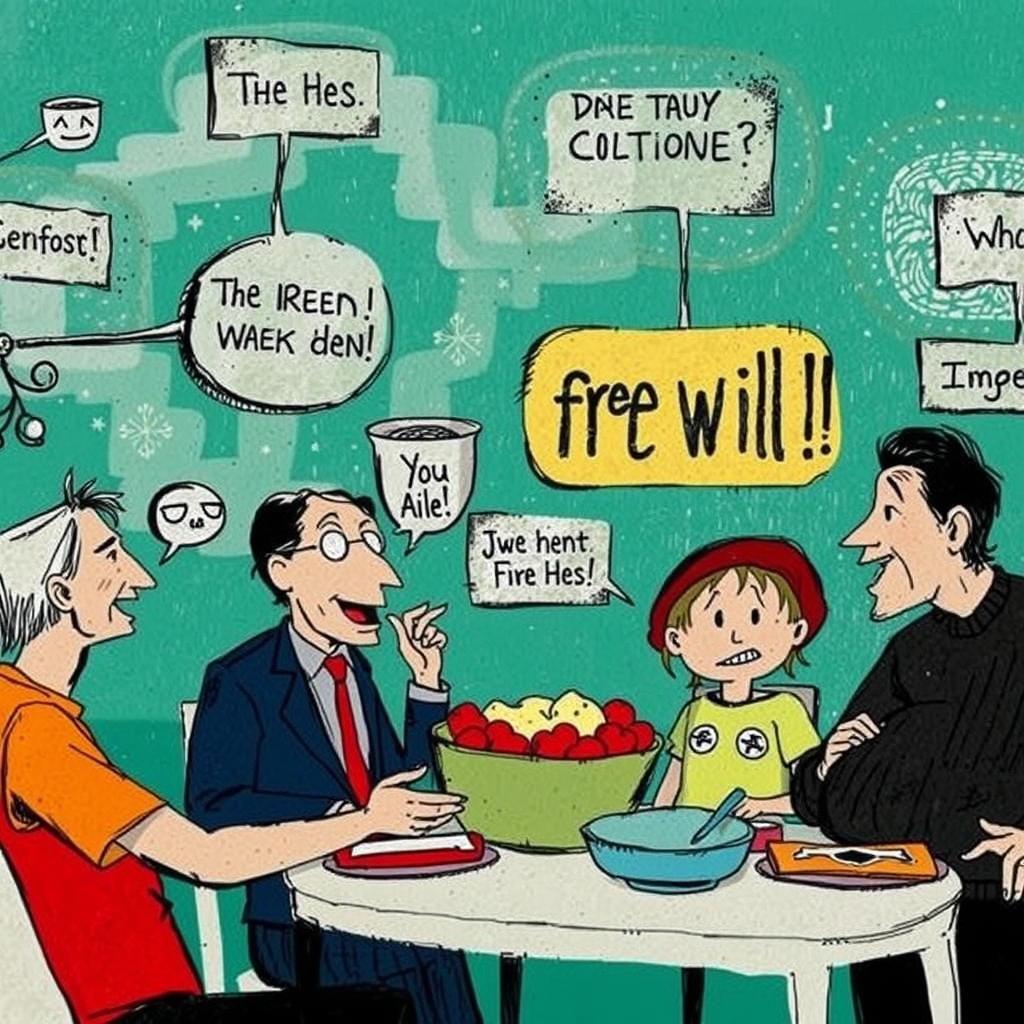 Family Dinner Argument: Free Will vs. Predestination