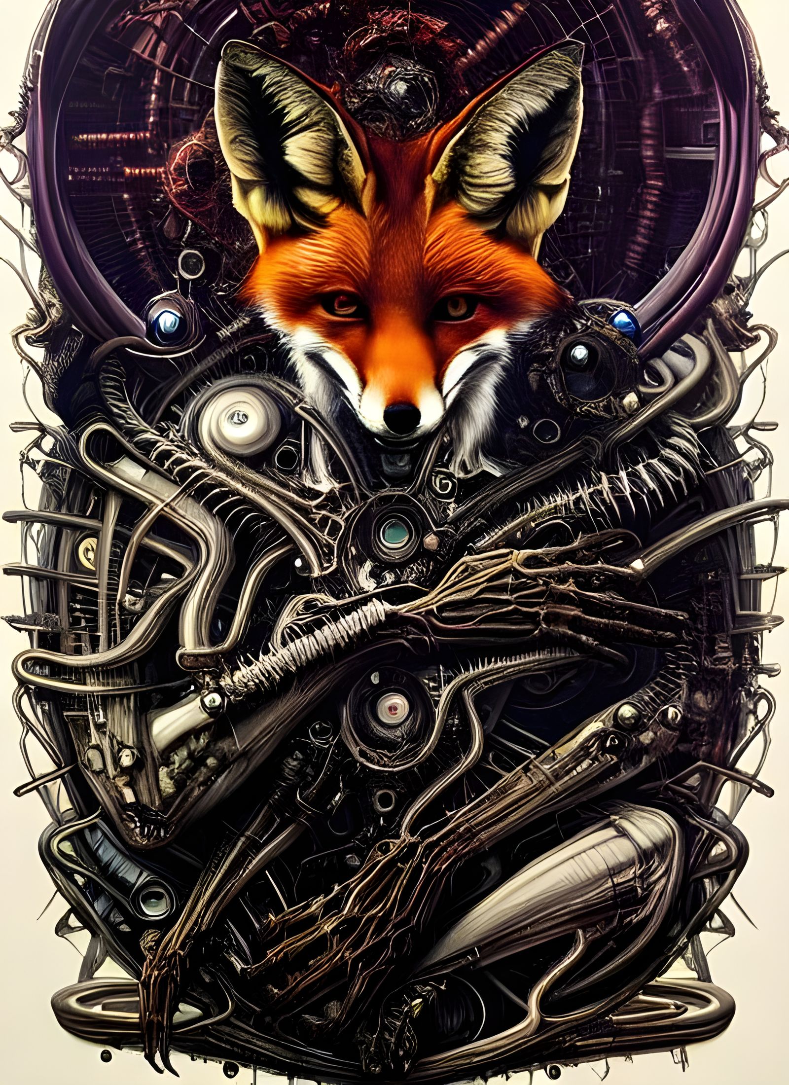 Biomechanical Fox Degeneration in Dark Style