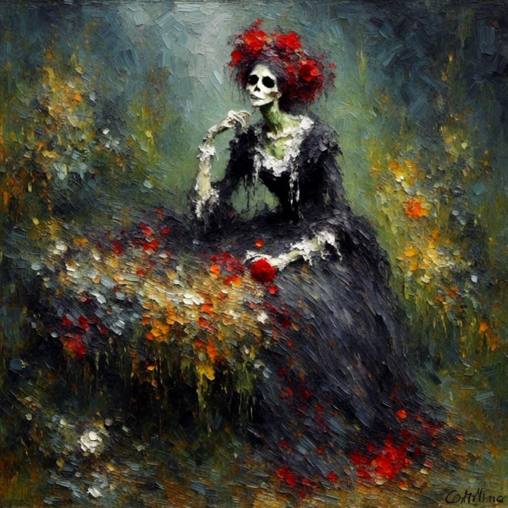 Impasto Dream: A Vibrant Invitation to Hang Out