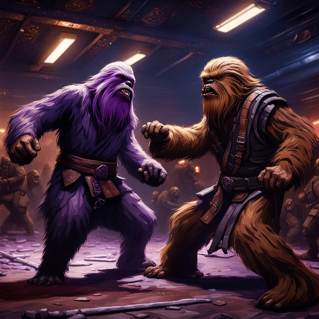Wookiee Fight Club: Underground Artstation Concept