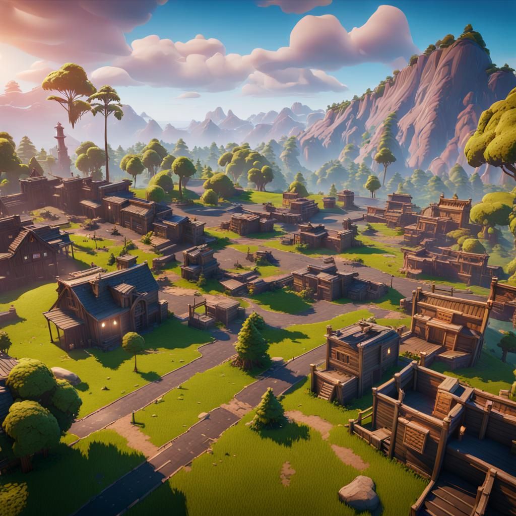 Fortnite Map: 3D Cinematic Game Render