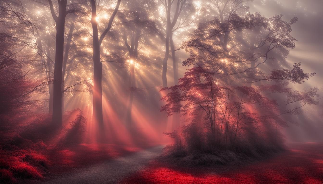 Red Fog and Heavenly Sunlight