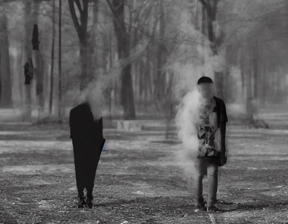 Minimalist Mixed Media Art: Ghosting Concept