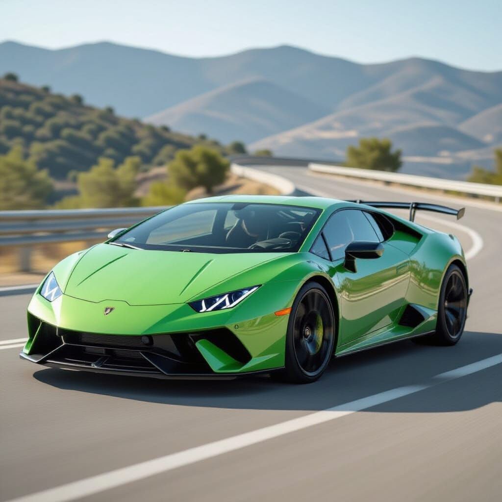 Dreamy Road Lamborghini