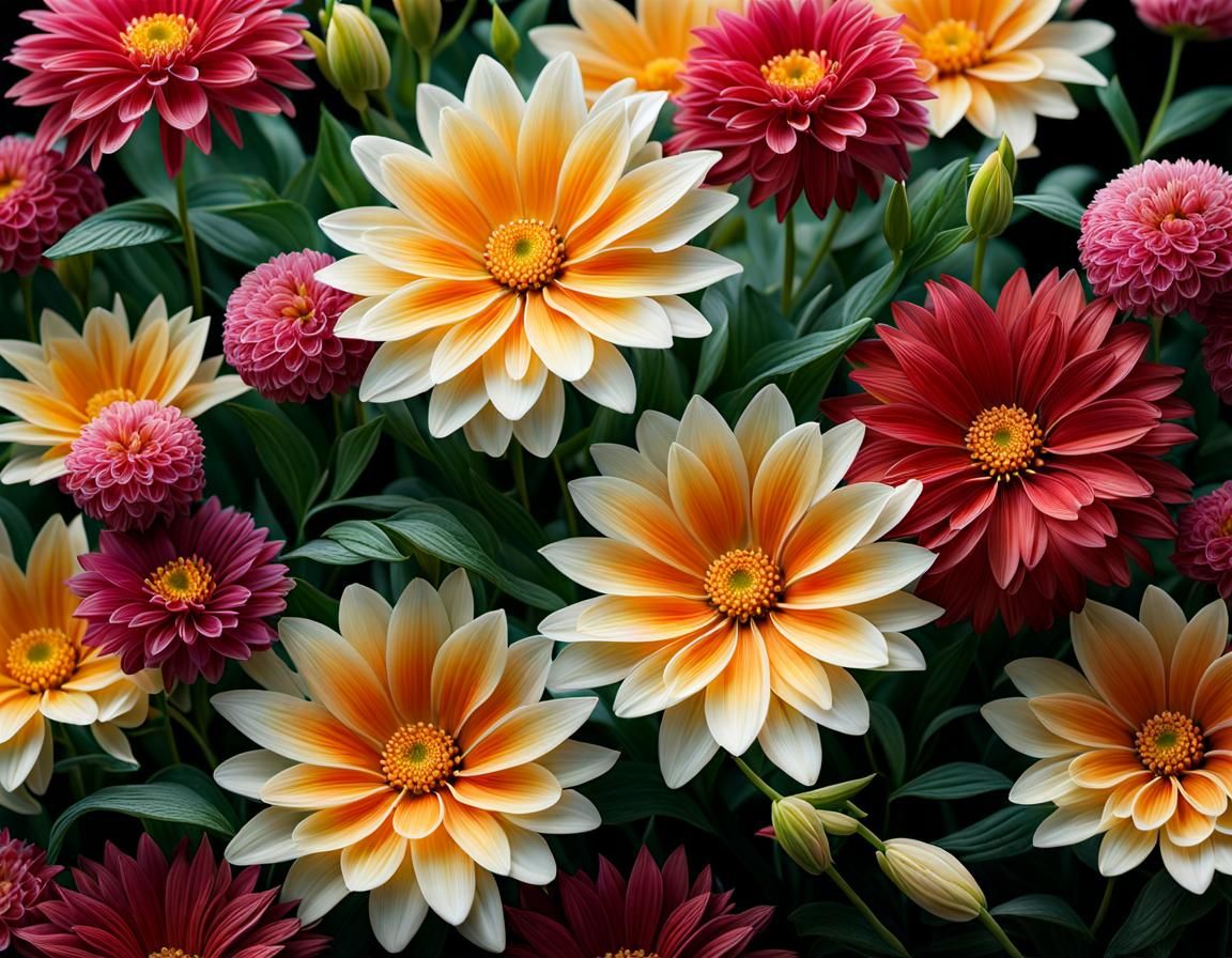 Ultra-Realistic Close-Up of Breathtaking Rare Flowers