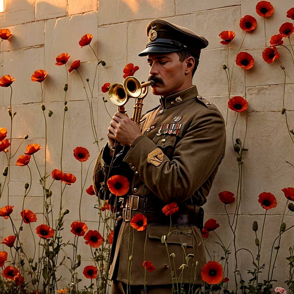 Poppy Petals Fall: A Remembrance Scene