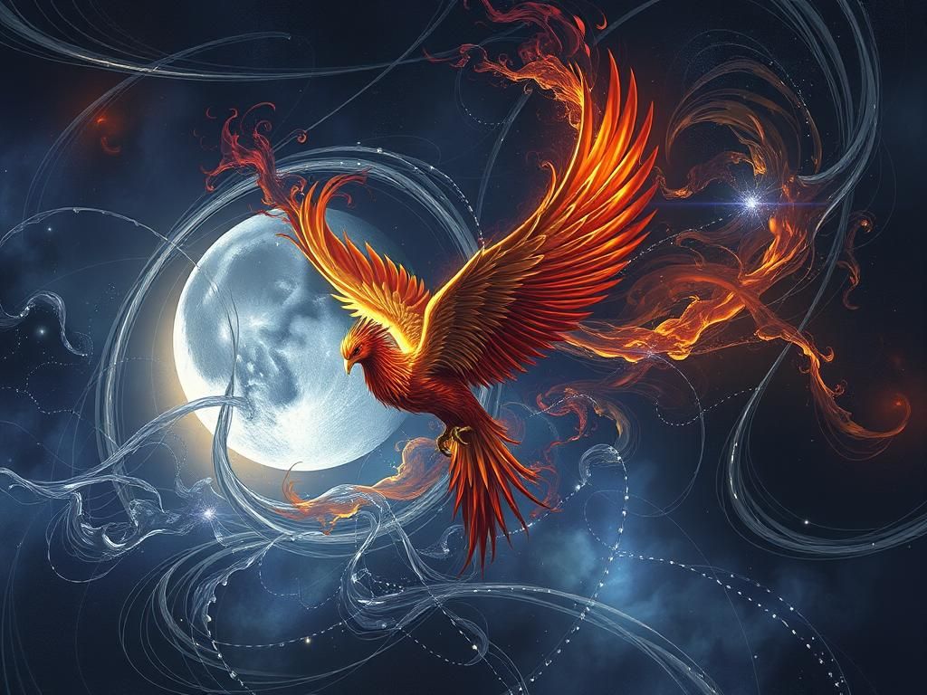 Imperial Phoenix Rising: Dark Fantasy Art