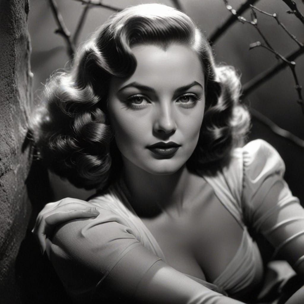 Hollywood Golden Age: Classic Beauty Portrait