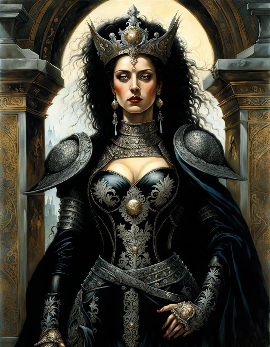 Queen of the Dead Portrait in Graveyard