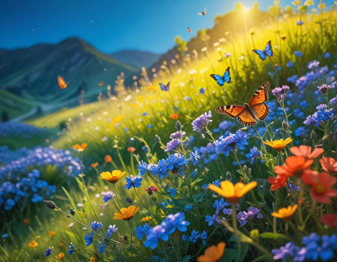 Surreal Spring Blooms in Soft Bokeh