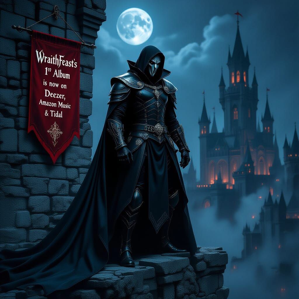 Lasombra Vampire Lord in Noir Dark Fantasy Style