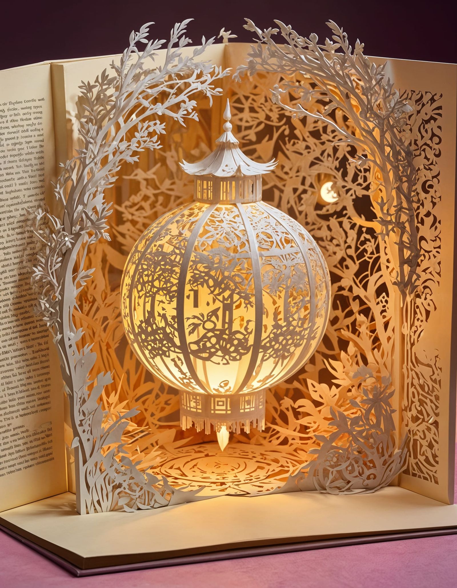 kirigami paper lantern
