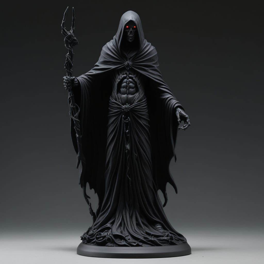 Dark Fantasy Sculpture in Grimdark Style