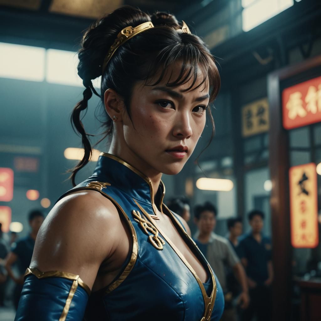 Chun Li Cinematic Film Still