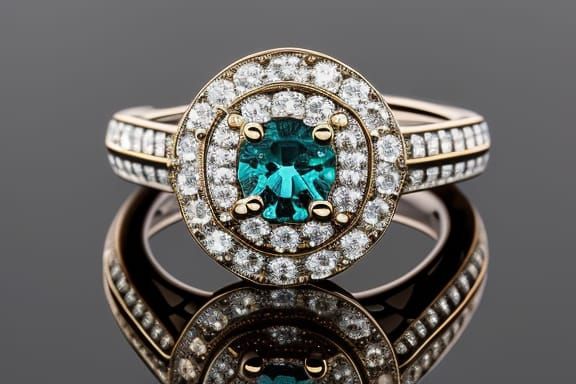 Victorian Gothic Ring on Robot Hand