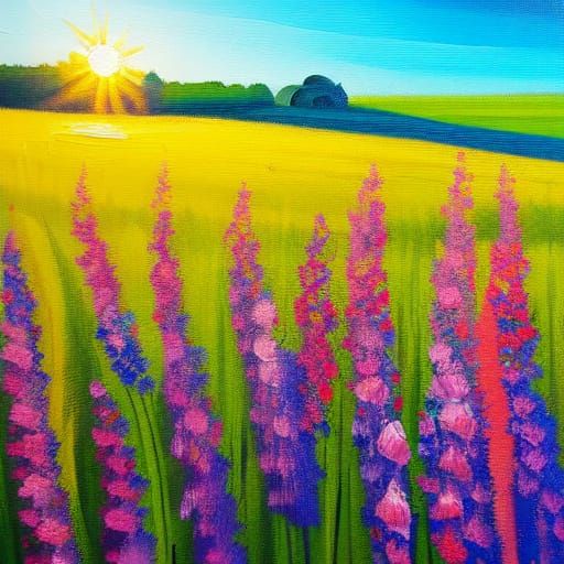 Oil painting style 🌿