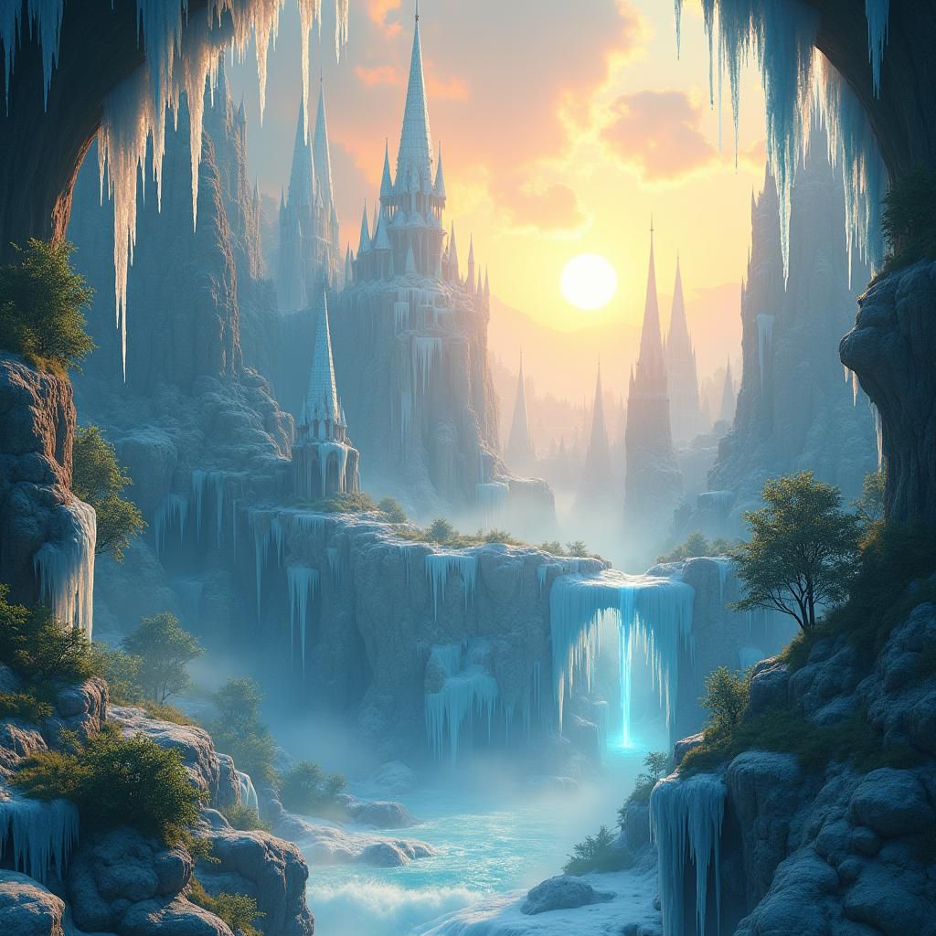 Ethereal Frozen Landscape in Unreal Engine 5