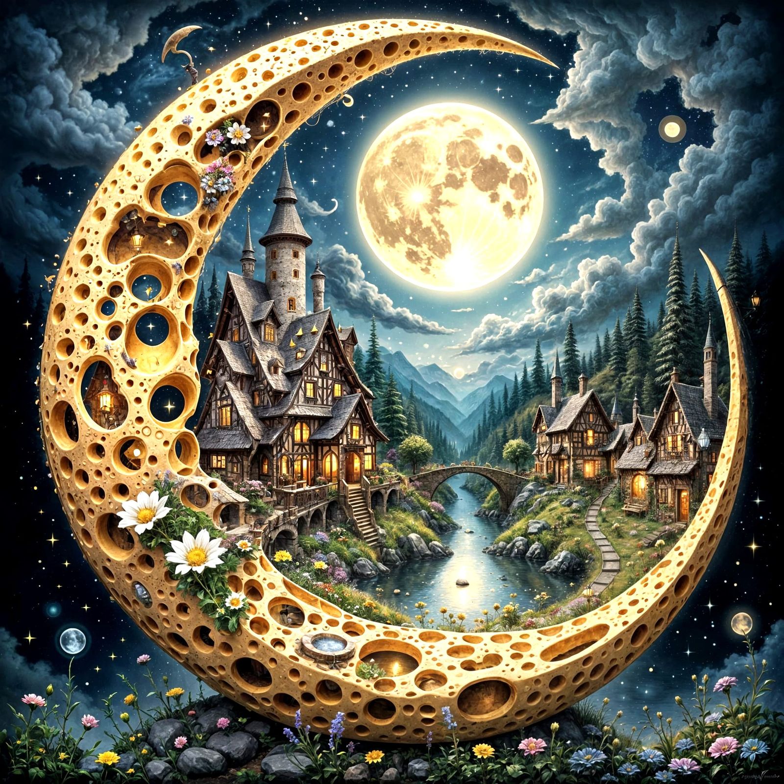 <lora:Moony:1.0>  to the moon and back