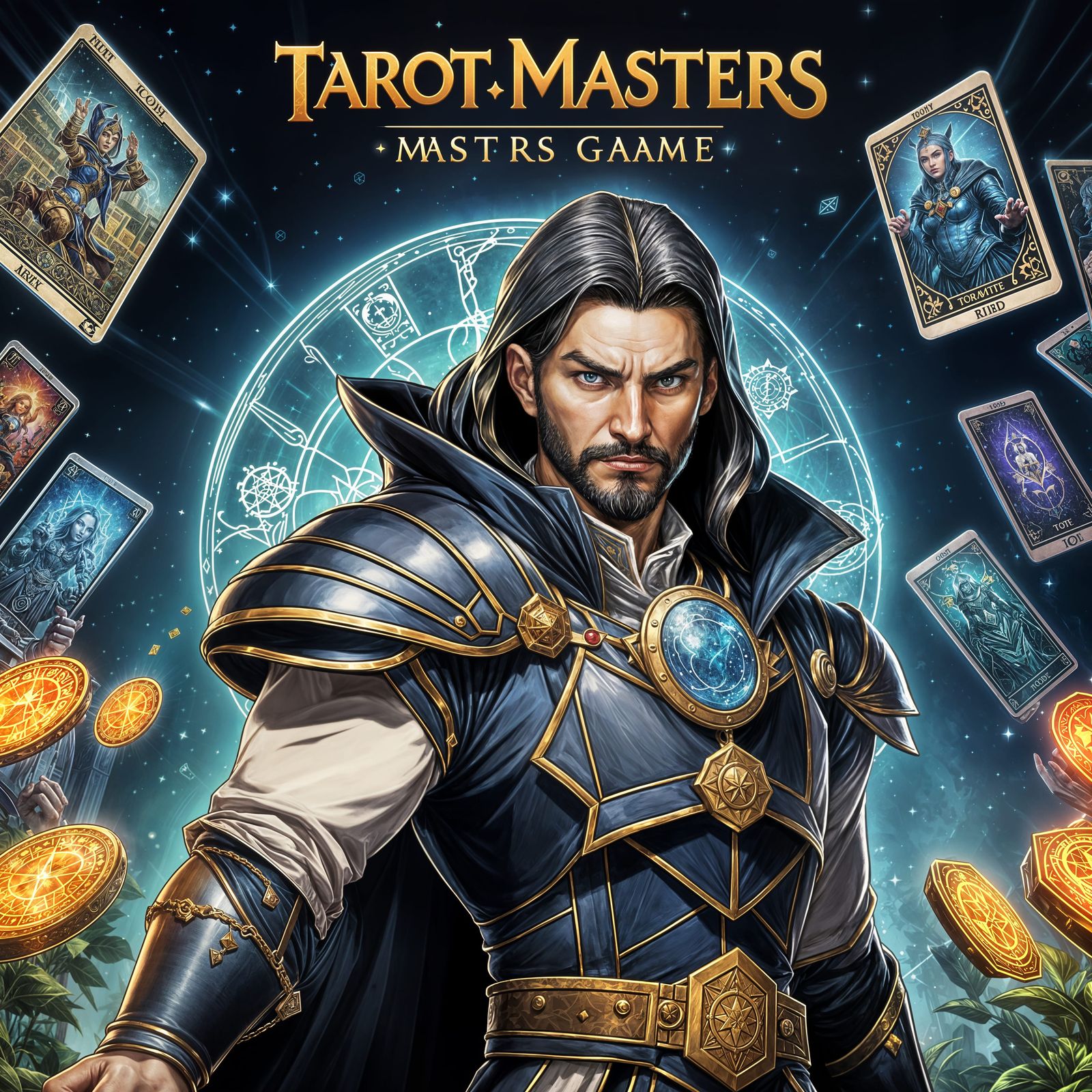 Pixel Art Game Cover for Tarot Masters CCG