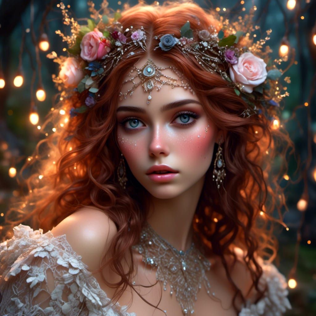 Pixie Bride in Magical Fairy Forest