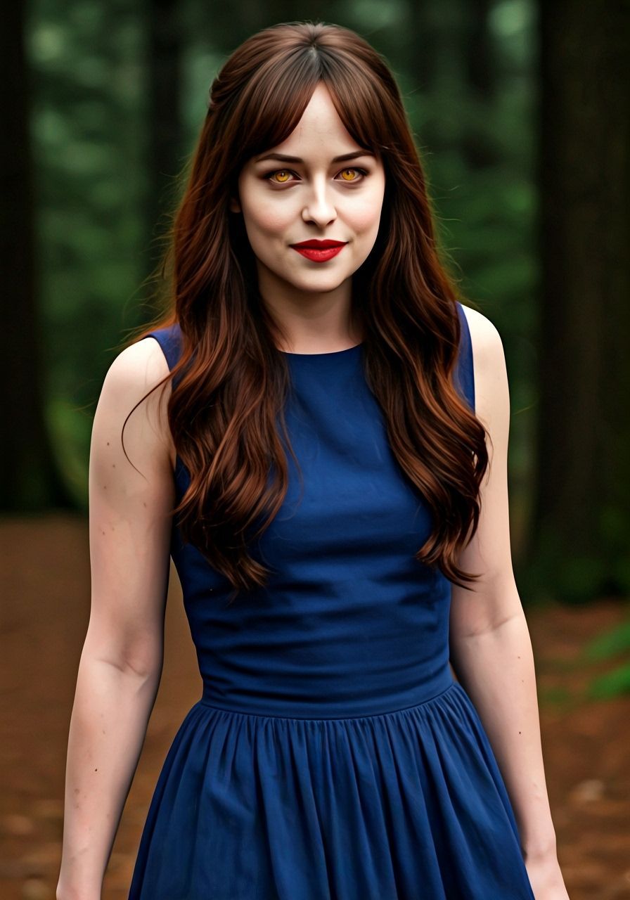 Dakota Johnson as Vampire Bella Swan in Twilight