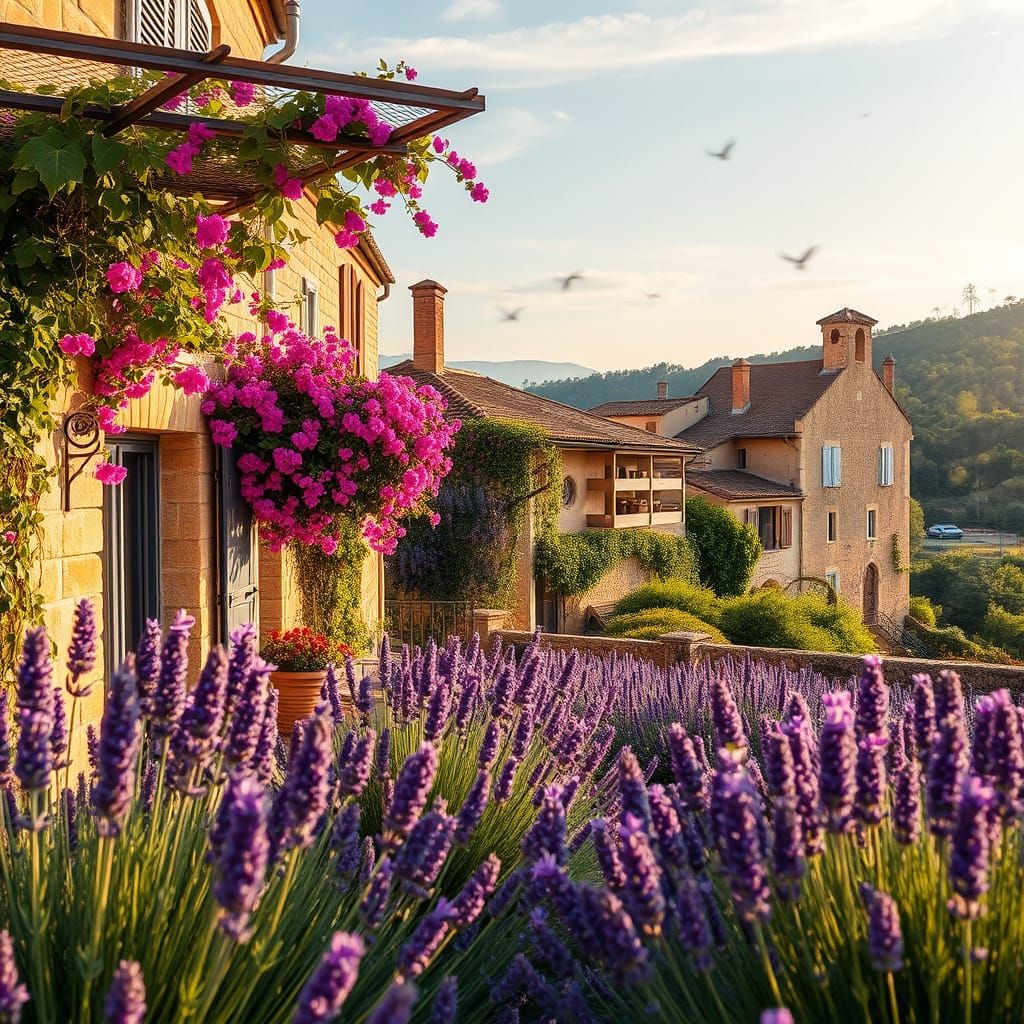 Picturesque Lavender Fields in Provence, France