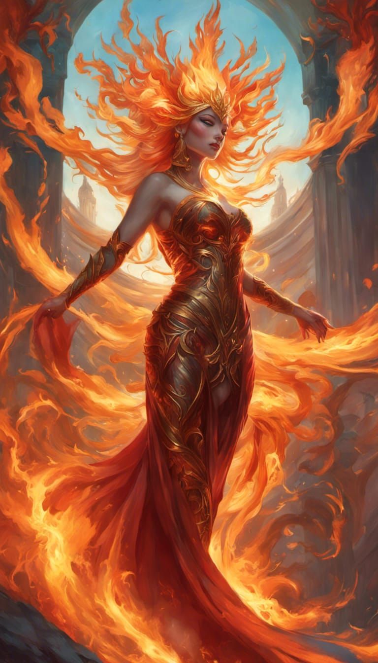Fire elemental; Efreeti