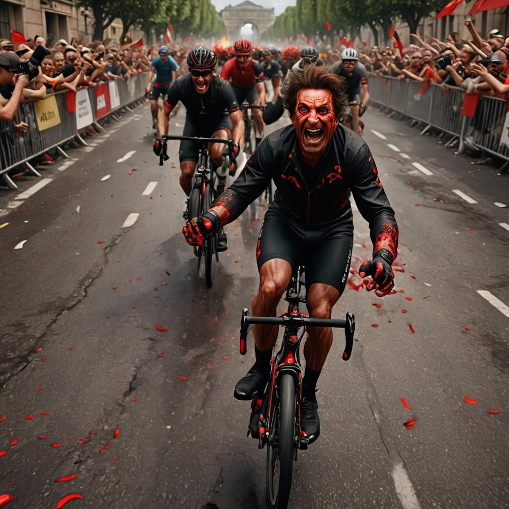 Satanic Al Pacino wins the Tour De France