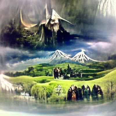 Mystical Middle Earth Landscape