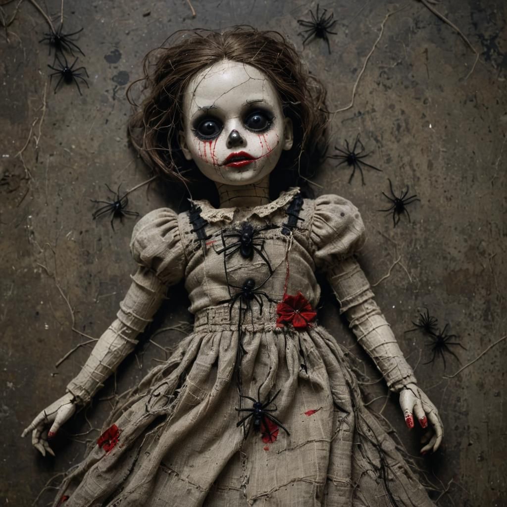 Creepy Voodoo Doll in Dark Fantasy Style