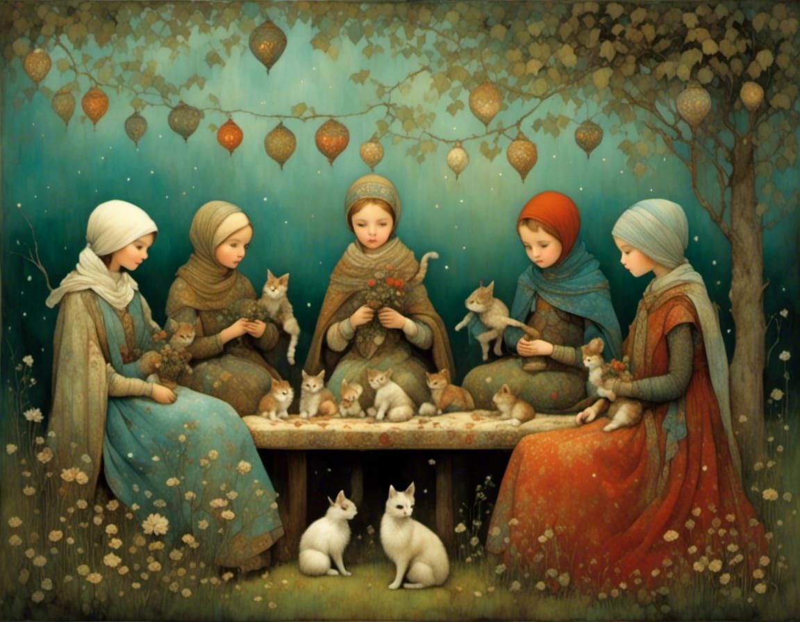 Cozy Quilt Gathering with Vintage Charm